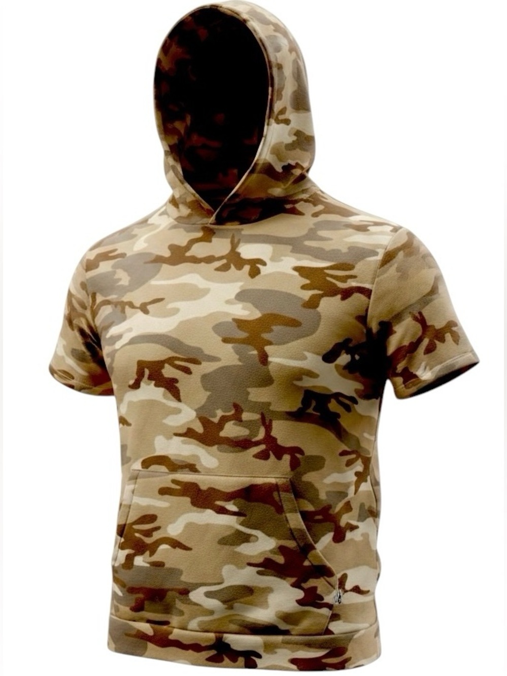 EPTM EPITOME BRAND CONTEMPORARY S/S HOODIE CAMO FITNESS STREETWEAR XXL NWT